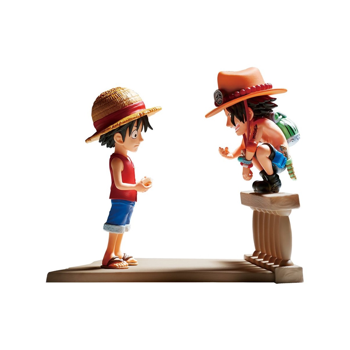 Banpresto World Collectable Figure Log Stories Luffy and Ace